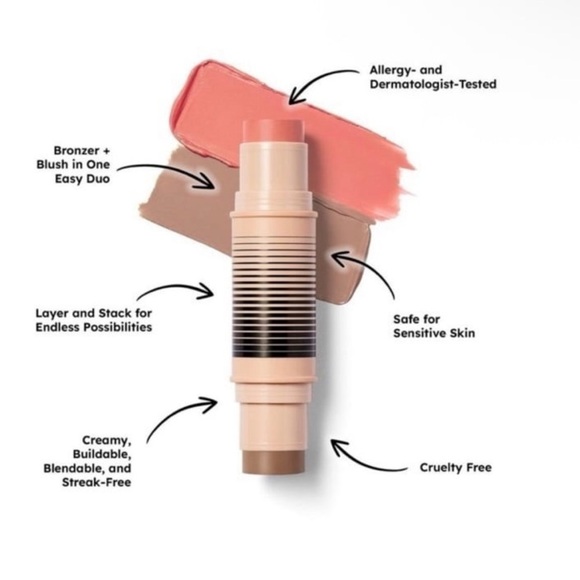 DIBS Desert Island Duo Blush + Bronzer Stick shade 1.5 - Picture 2 of 2